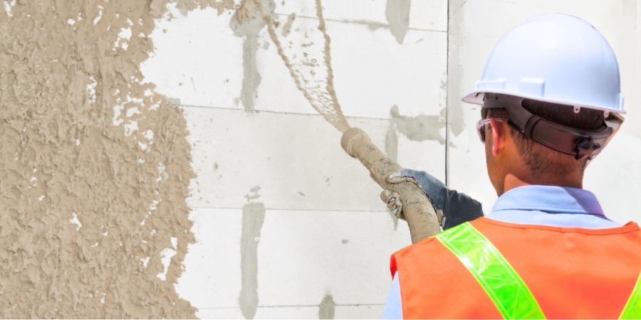 Putz und Mörtel mit Vermiculite für Design und Brandschutz